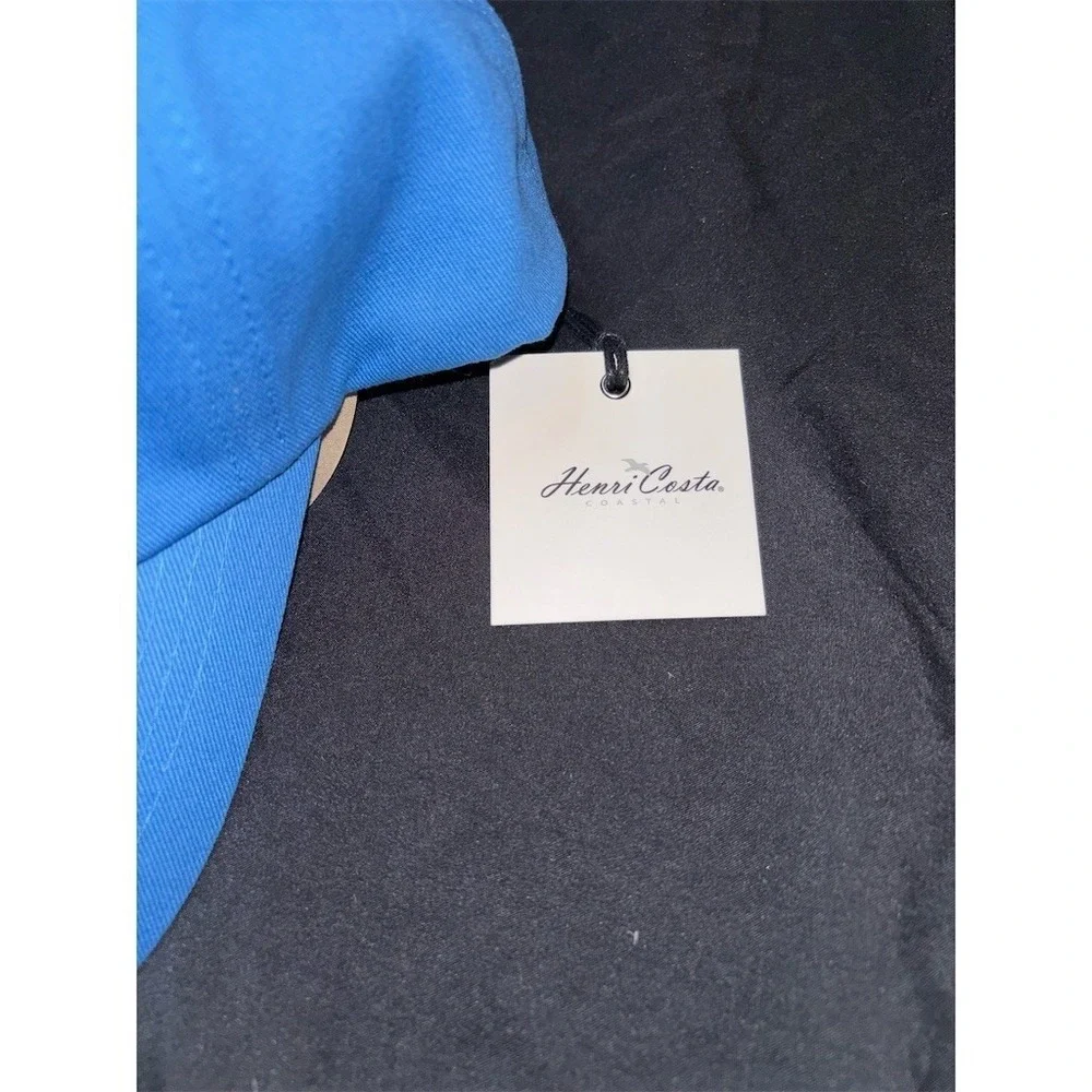 Henri Costa‎ Coastal Live Well Snapback Baseball Cap Hat Sky Blue One Size